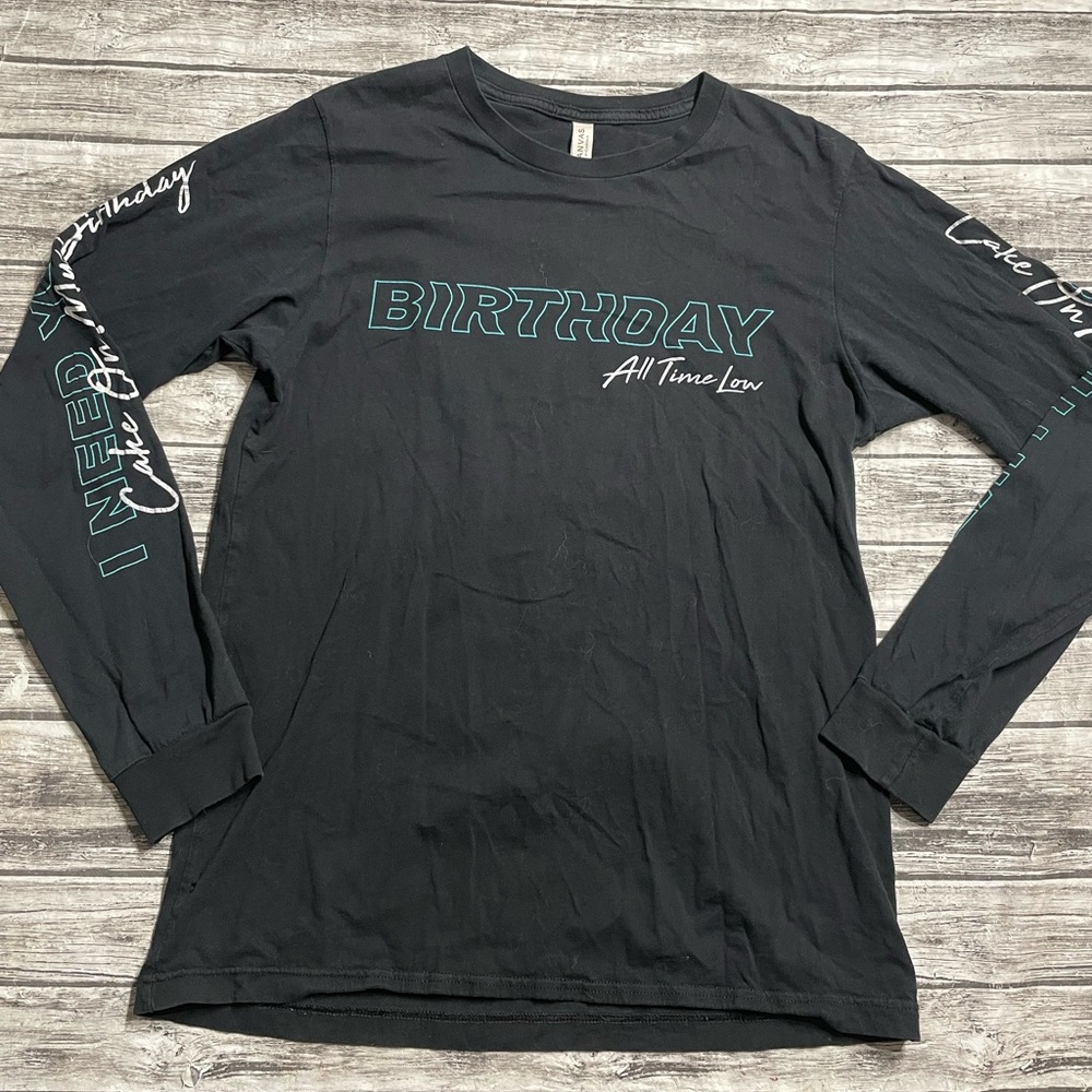 Adult Medium All Time Low Birthday Tour Shirt Rock Band Good Condition Minor